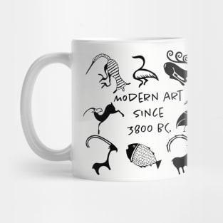 Archaic and Geometric Animal Motifs - Timeless Abstraction Mug